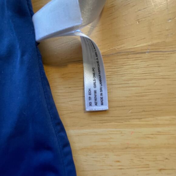 Girls Swimsuits Blue Rainbows Pinapples Amazon Essentials XS (5) Good Condition - Picture 9 of 11